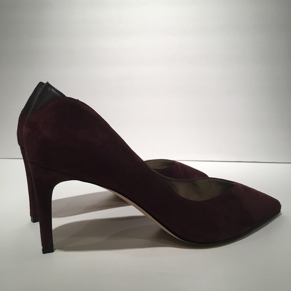 Sam Edelman Purple Suede Leather Pointy Toe Vamp - Picture 2 of 3